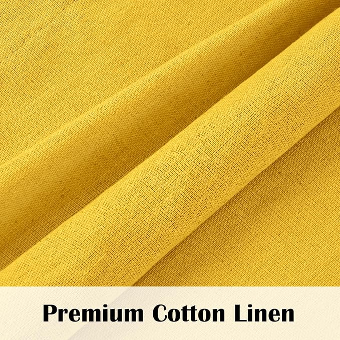Farmhouse Valance Curtains, Boho Cotton Linen Kitchen Valance, Rod Pocket - Image 5