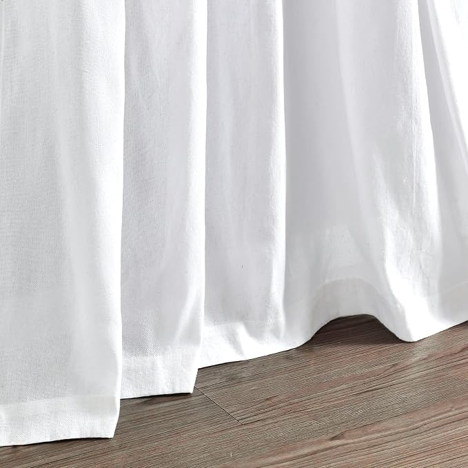 Lush Decor Boho Pom Pom Tassel Linen Textured Window Curtain Panel, Single 52" - Image 5
