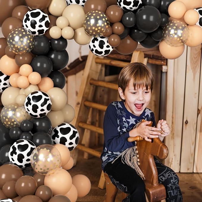 Ouddy Party 129Pcs Brown Balloons Different Sizes 18 12 10 5 Inch, Latex - Image 6