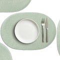 AHHFSMEI Placemats Set of 8 for Dining Table Washable Woven Non-Slip 18x12 by AHHFSMEI