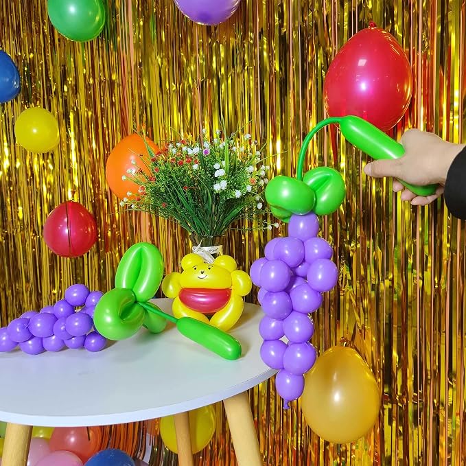 ASIYUHY 260 long balloons 100 Pack Twisting Animal Balloons Assorted Color - Image 7