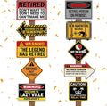 20 Pcs Retirement Party Decorations Funny Retirement Signs Warning Caution by Mifoci