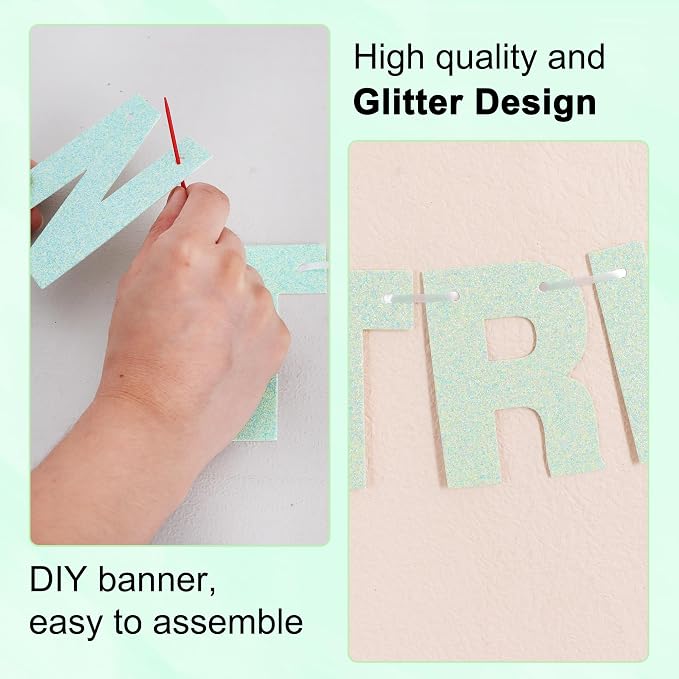 BEISHIDA Light Green 116 PCS A-Z DIY Letter Custom Banner Party Decor | 111 - Image 2