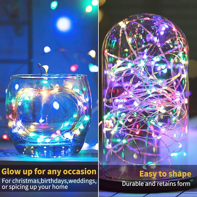 Brightown 12 Pack Multi-Color Fairy Lights Battery Operated - 7ft 20 LED - Image 7