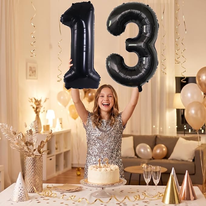 Number 13 Balloon Foil Mylar Balloons - Image 2