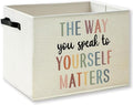 Inspirational Mental Health Classroom Storage Basket by KSDUT