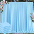 20 ft x 10 ft Wrinkle Free Baby Blue Backdrop Curtains by Outpain