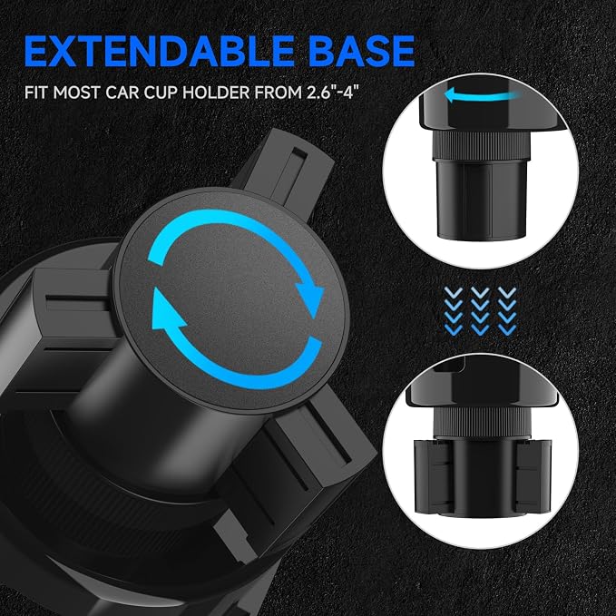 DYLEN Car Cup Holder Expander, 2 in 1 Cup Holder Adpater Extenter - Image 7