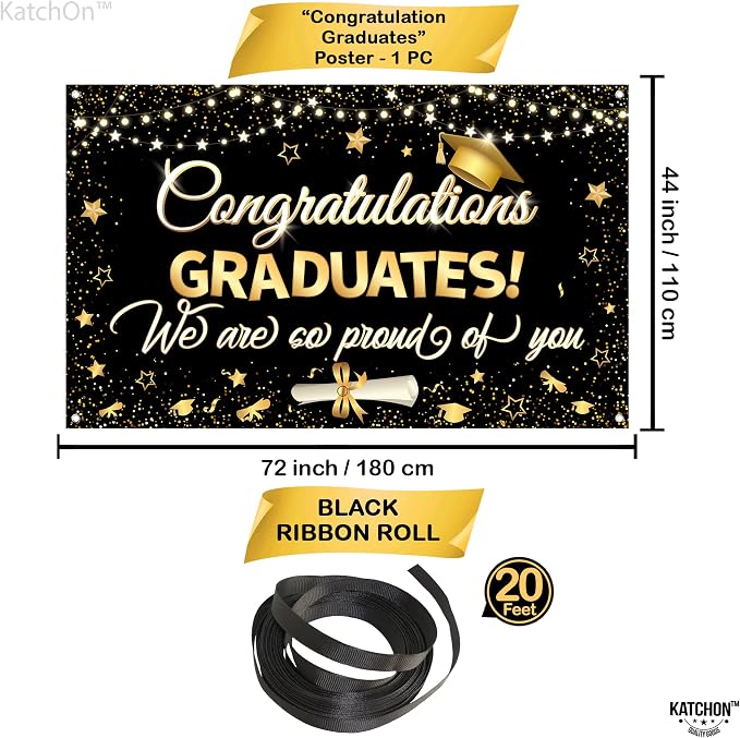 Graduation Decorations 2026 | XtraLarge Congrats Grad Banner - Image 4