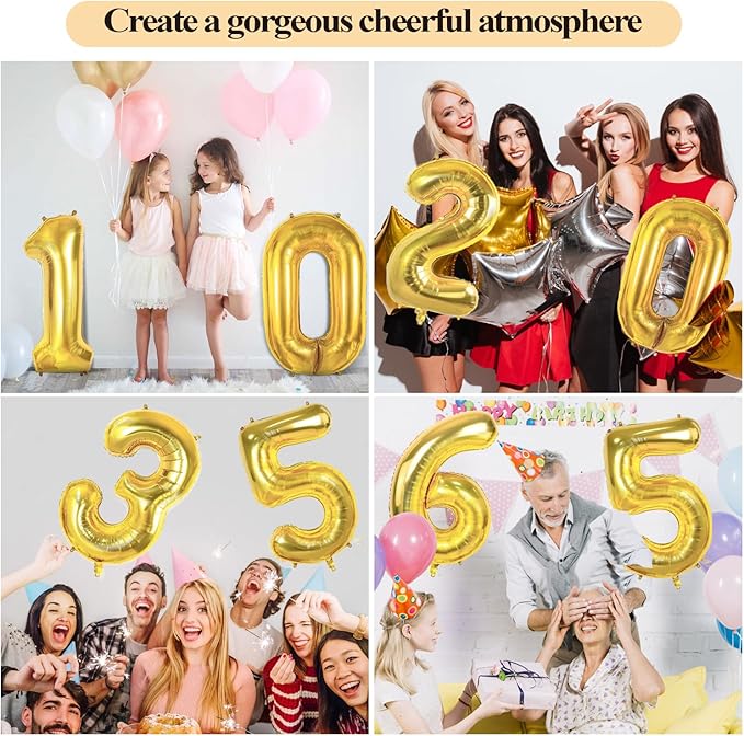 Number 1 Balloons for 1th Birthday Party Decorations, 0-100 Large No.1 Balloons - Image 7