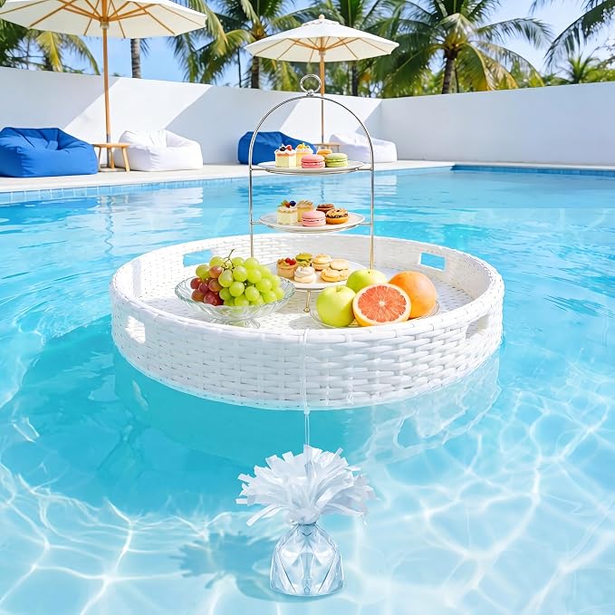 4 Pcs 130g-140g White Metallic Wrapped Pool Float Anchor Replacement Set - Image 5