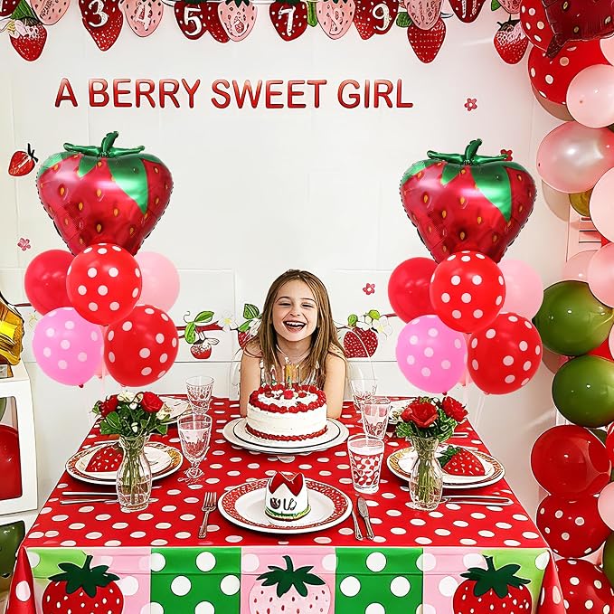 Strawberry Balloon Stand for Table Centerpiece Stand Kit 2 Sets - Image 2