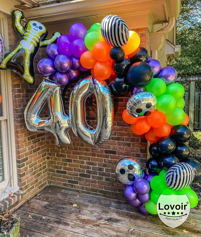 Silver 45 Number Balloons, 40 Inch Giant Number 45 Balloons Foil Mylar Helium - Image 4