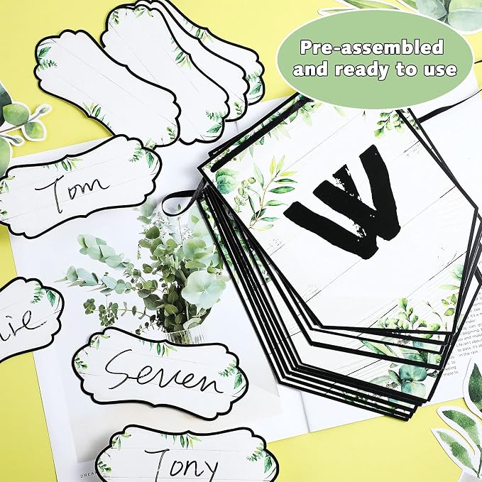 Welcome Back Banner for Classroom Decorations, Eucalyptus Welcome Bulletin - Image 3