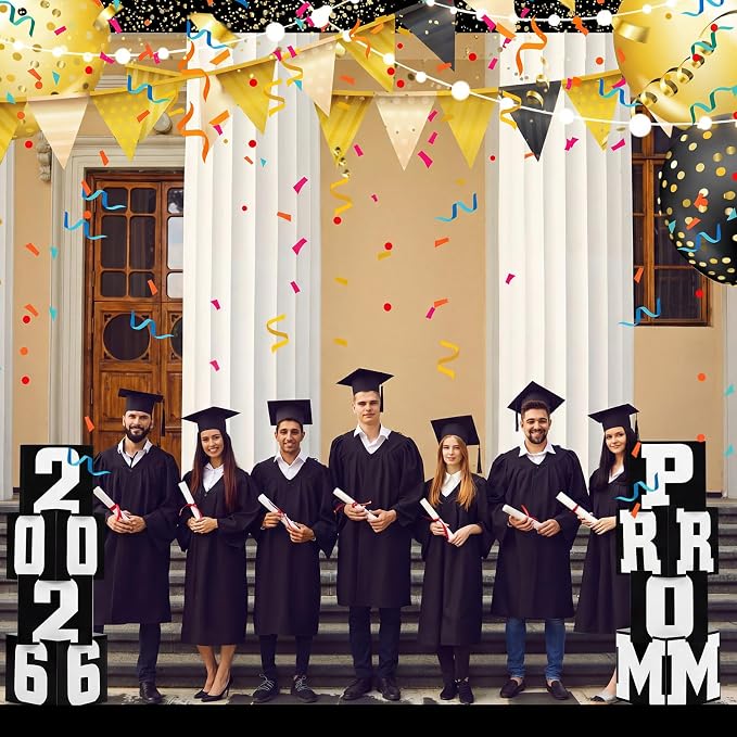 Queekay 8 Pcs Prom Column Standup Photo Booth Decorations 2026 Prom Backdrop - Image 7