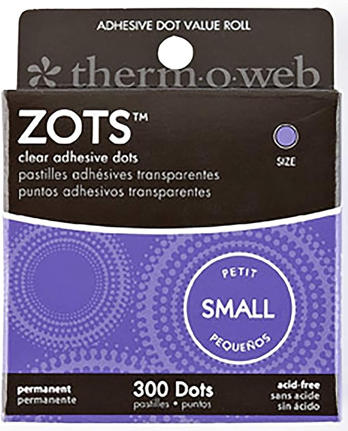 Thermoweb Zots Clear Adhesive Dots, 3/16-Inch-by-1/64-Inch Thick - Image 3
