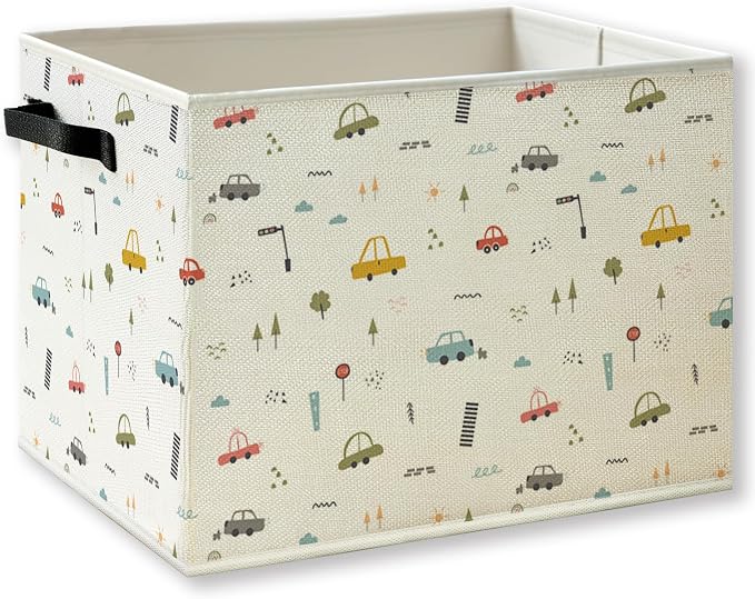 Colorful Cars Boys Nursery Storage Basket by KSDUT