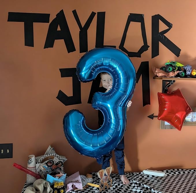 Numbers 12 Balloon 40Inch Blue Balloons - Image 2