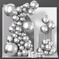 PartyWoo Silver Balloons 85pcs Different Sizes of 18 12 10 5 Inch | Balloons by PartyWoo