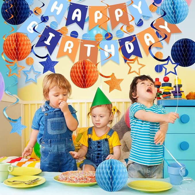 Rouceyxin Birthday Decorations for Men, Happy Birthday Banner - Image 6