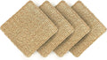Square Woven Placemats Set of 4 Straw Table Placemat Extra Wide Braided Rattan by CYSISTERS