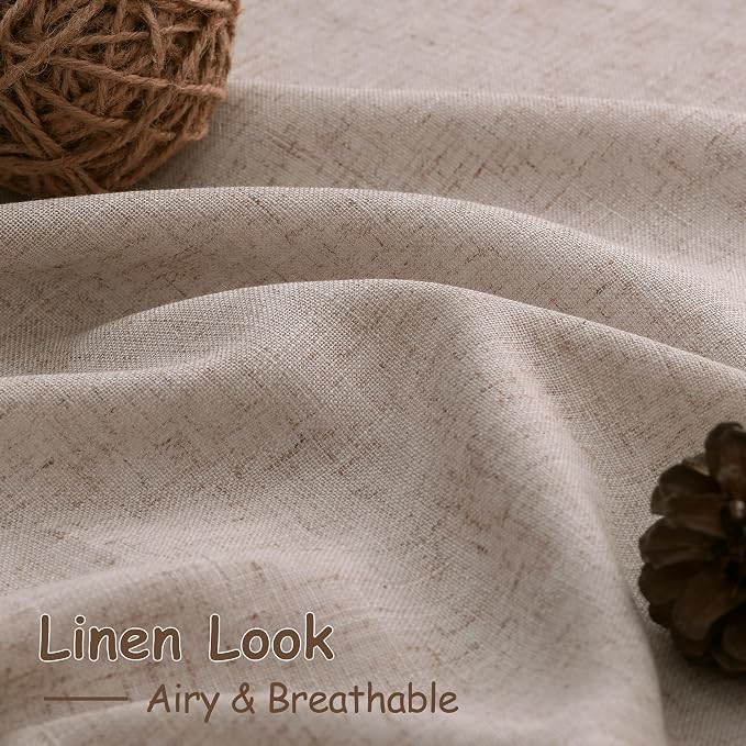 Oatmeal Curtains 80 Inches Length - Image 5