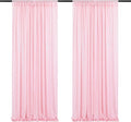 Pink Sequin Backdrop Curtains-2 Panels 2FTx8FT Pink Backdrop by SoarDream