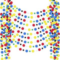 Outus 10 Pieces Colorful Circle Garland Banner Hanging Paper Dot Decorations by Outus