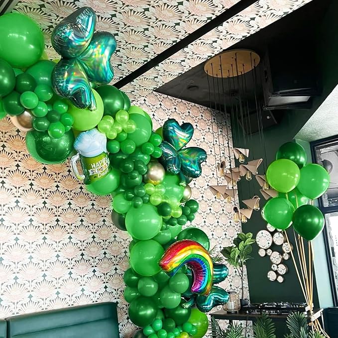 Green Balloon Garland Arch Kit, Kelfara Latex Balloons 109pcs Different Sizes - Image 4
