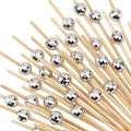 100 Pcs 4.7" Disco Ball Cocktail Picks, Fancy Toothpicks Appetizer Skewers | by Barfroee