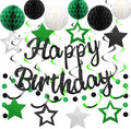 YEOCU Birthday Decorations, No DIY Pre-Strung Happy Birthday Banner | Green by YEOCU
