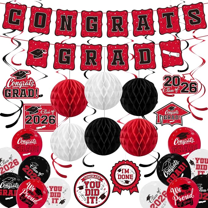 2026 Graduation Party Supplies Kit by Gatherfun