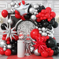 Red and Black Balloons Arch Kit by Jobkoo