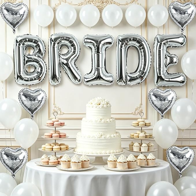 TONIFUL 40 Inch Giant Bride Balloon Bachelorette Party Decorations - Image 6