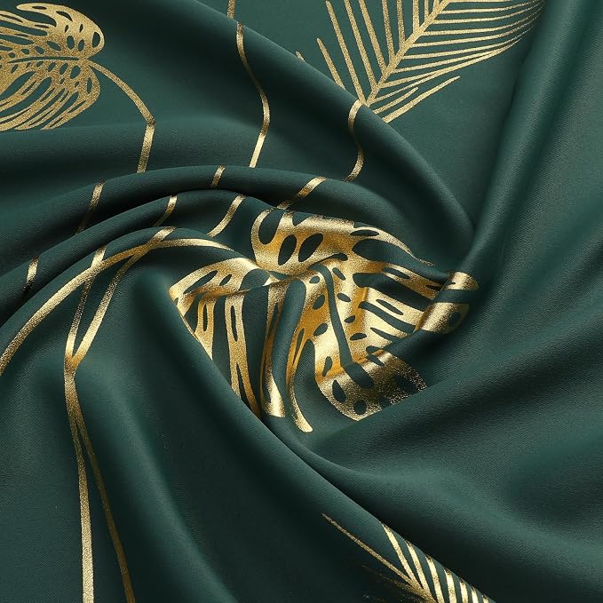 Green Thermal Insulated Blackout Curtains 72 Inches Long - Image 5