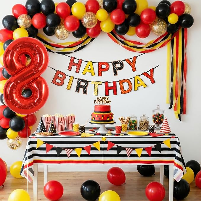 40 Inch Red Foil Number 8 Balloon - Image 6