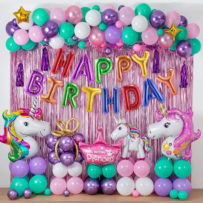 CANREVEL Happy Birthday Banner Decorations + 12Pcs Balloons, Rainbow | 13pcs 16 - Image 6