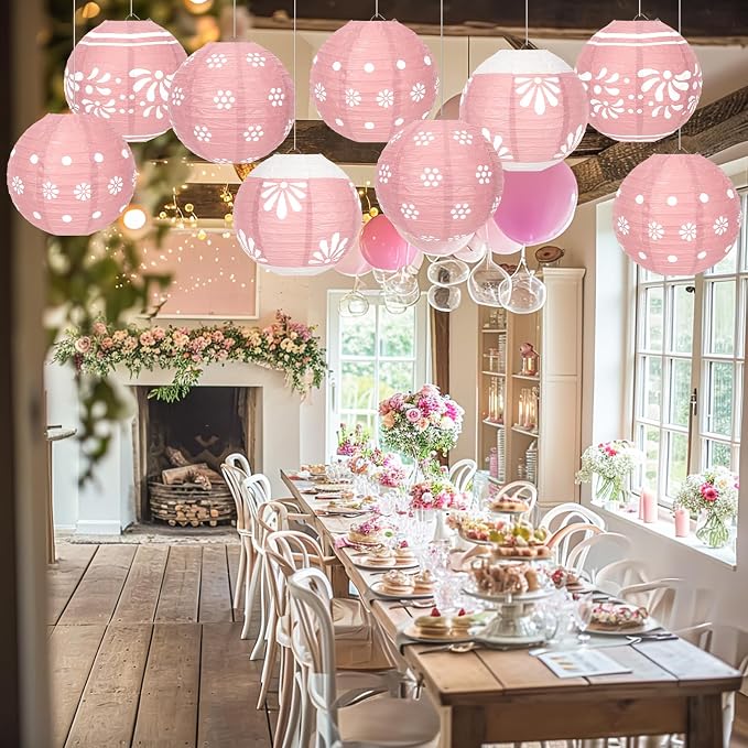 Baquler 12 Pcs Cielito Lindo Hanging Lanterns Party Decorations, 8 Inch Round - Image 6