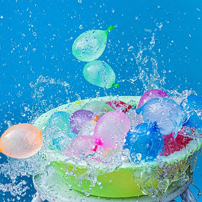1700 Pack Water Balloons with Refill Hose Nozzle Eco-Friendly Latex Balloons - Image 6
