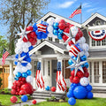 151pcs Red White and Blue Balloon Garland Arch Kit Patriotic Decorations by AobkDeco