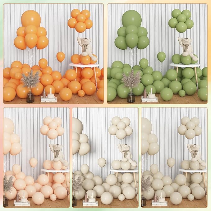 Amandir 153pcs Green Orange Balloon Garland Arch Kit Different Sizes | 18 12 10 - Image 7