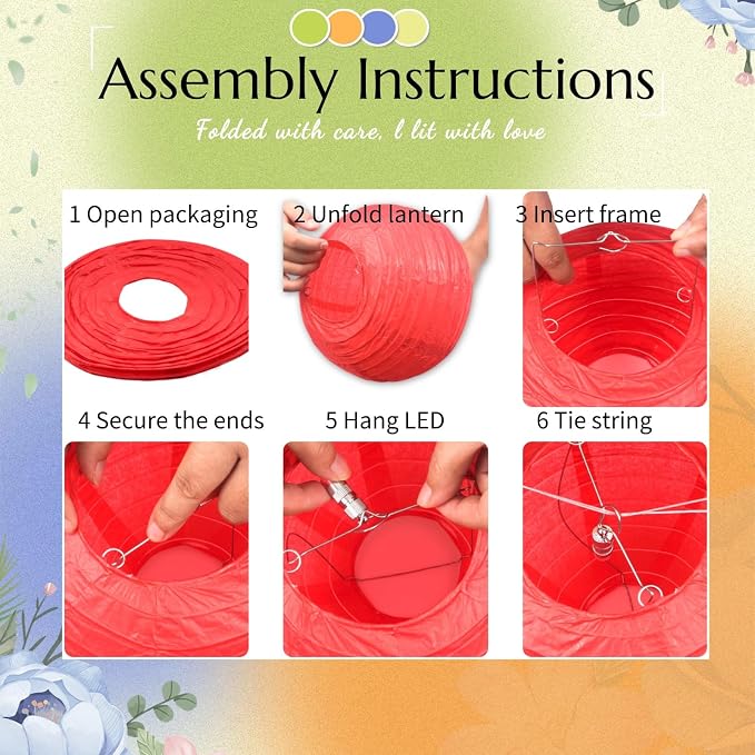Colorful Chinese Paper Lanterns - Image 8