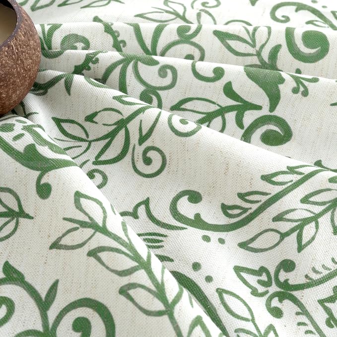 Linen Curtains 40 inch Length for Kitchen, Light Filtering Semi Sheer Linen - Image 5