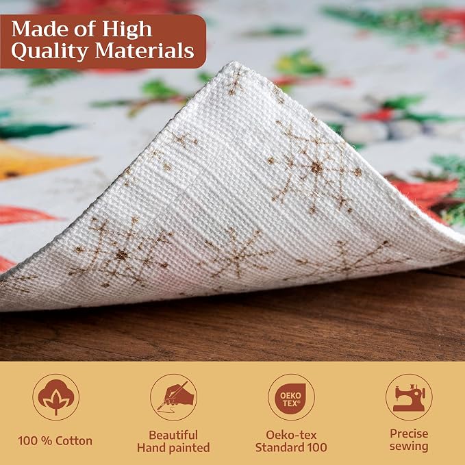 Maison d' Hermine Placemats Set of 4 Reusable 100% Cotton | Cloth Place Mats - Image 3