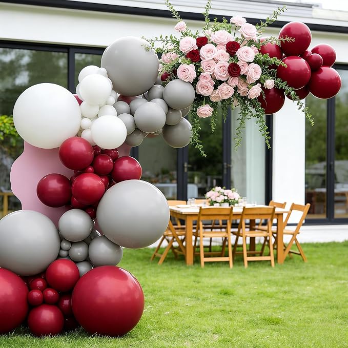 50pcs Gray Balloons, 12inch Matte Grey Balloons - Image 5