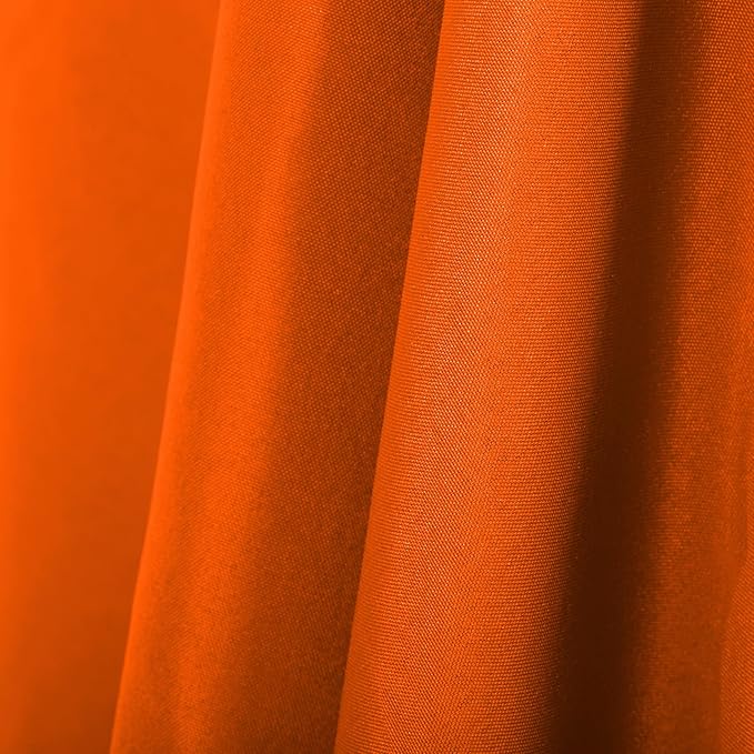 Ascoza 2pack 90x156 Inch Orange Rectangular Tablecloth 8 Feet Table Cloth in Polyester Fabric for Wedding/Banquet/Restaurant/Parties