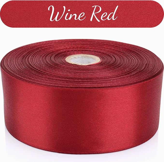 Nsilu 1-1/2 inch, Wine Red Ribbon - Image 5