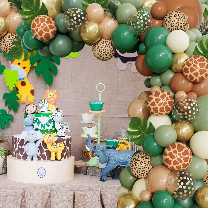 170Pcs Jungle Safari Balloons Arch Garland Kit - Image 7