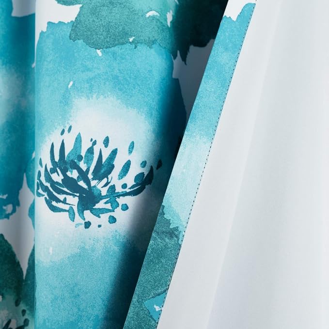 Lush Decor Julie Floral Insulated Grommet Room Darkening Window Curtain Panels - Image 5