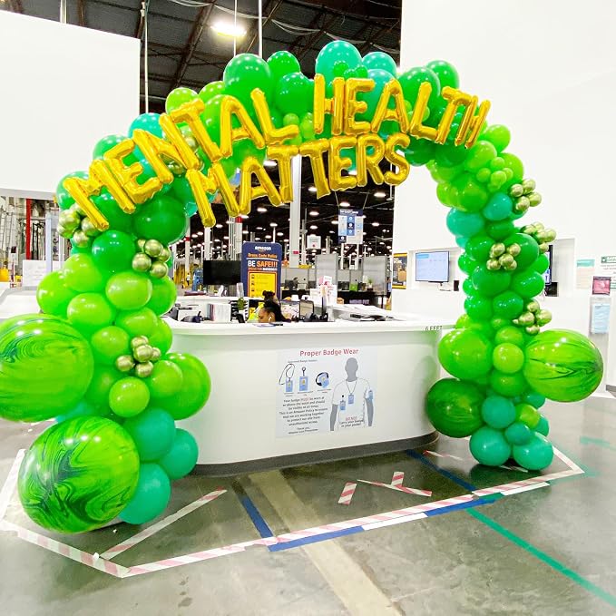 Voircoloria 66pcs Green Latex Party Balloons, 12inch | - Image 5